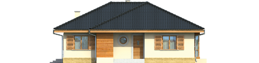 Francis - Projekt domu Franczi - elewacja frontowa