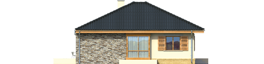 Francis - Projekt domu Franczi - elewacja lewa