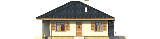 Francis - Projekt domu Franczi - elewacja prawa