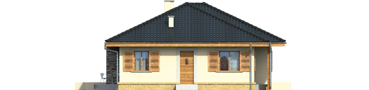 Francis - Projekt domu Franczi - elewacja prawa