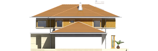 Diego II G2 - Projekt domu Diego II G2 - elewacja prawa