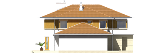 Diego II G2 - Projekt domu Diego II G2 - elewacja prawa