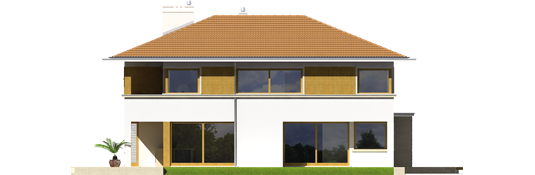 Diego II G2 - Projekt domu Diego II G2 - elewacja lewa