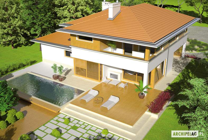 Projekt domu Diego II G2 - widok z góry