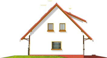 Pam G1 - Projekt domu Pelagia G1 - elewacja lewa