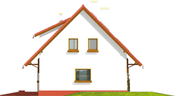 Pam G1 - Projekt domu Pelagia G1 - elewacja lewa