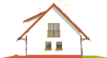 Pam G1 - Projekt domu Pelagia G1 - elewacja prawa