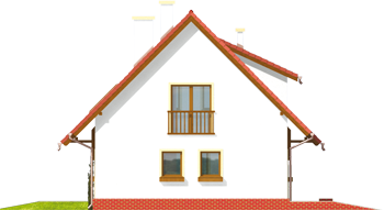 Pam G1 - Projekt domu Pelagia G1 - elewacja prawa