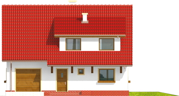 Pam G1 - Projekt domu Pelagia G1 - elewacja frontowa