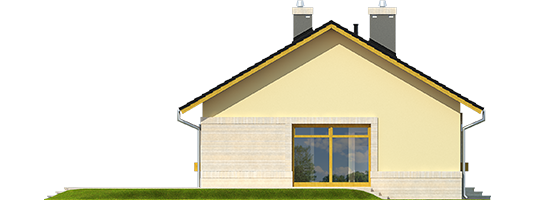 Erin II - Projekt domu Erin II - elewacja lewa