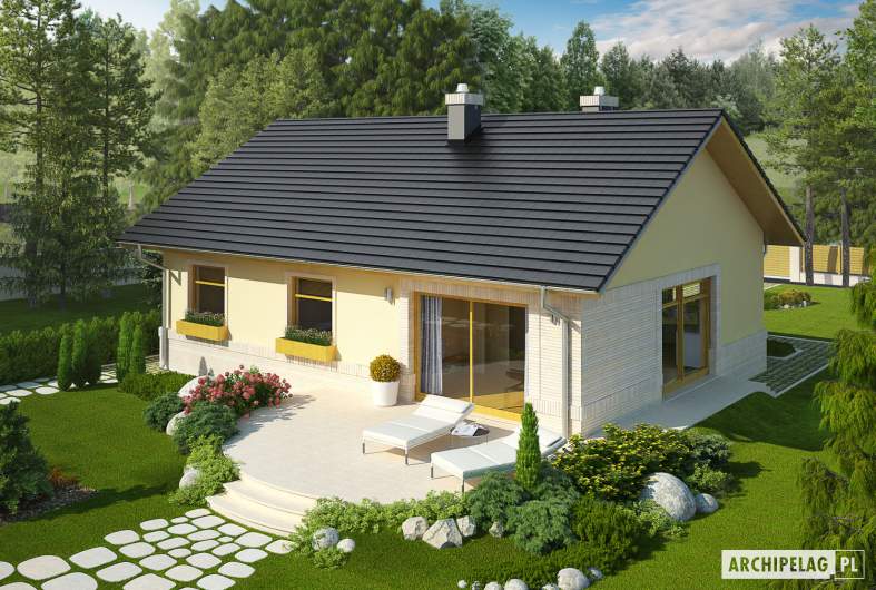 Projekt domu Erin II - widok z góry