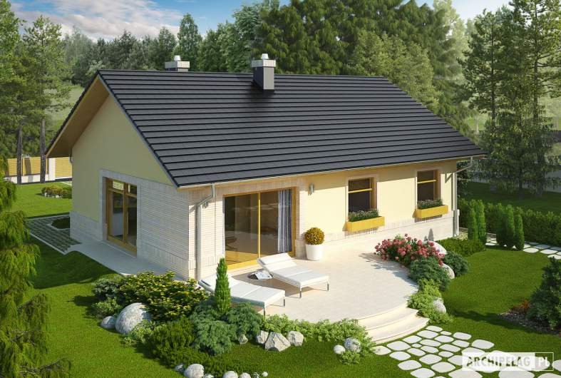 Projekt domu Erin II - widok z góry