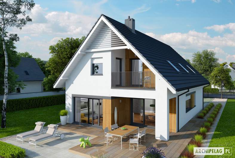 Projekt domu Riko G1 - Projekty domów ARCHIPELAG - Riko G1 - widok z góry
