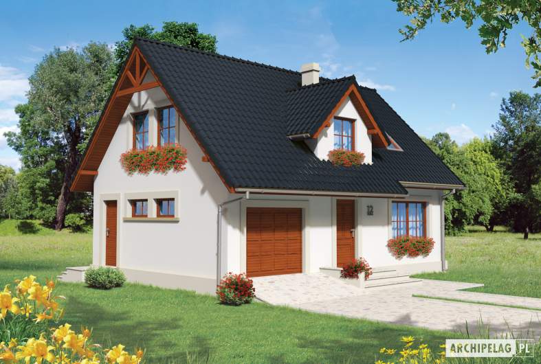 Projekt domu Magnolia II G1 - wizualizacja frontowa