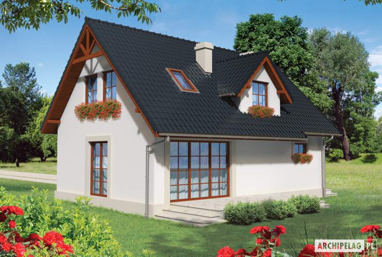 Projekt domu Magnolia II G1 - wizualizacja ogrodowa