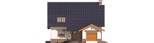 Nancy G1 - Projekty domów ARCHIPELAG - Nastka G1 - elewacja frontowa