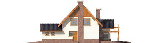 Nancy G1 - Projekty domów ARCHIPELAG - Nastka G1 - elewacja prawa