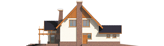 Nancy G1 - Projekty domów ARCHIPELAG - Nastka G1 - elewacja prawa