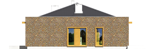 Marlon III G1 - Projekt domu Marlon III G1 - elewacje lewa