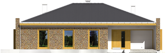 Marlon III G1 - Projekt domu Marlon III G1 - elewacje frontowa