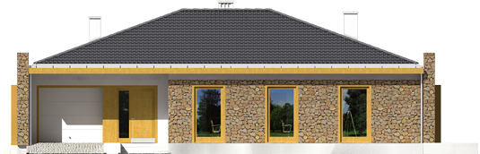 Marlon III G1 - Projekt domu Marlon III G1 - elewacje frontowa