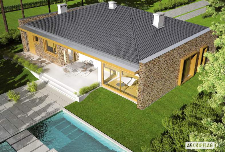 Projekt domu Marlon III G1 - widok z góry