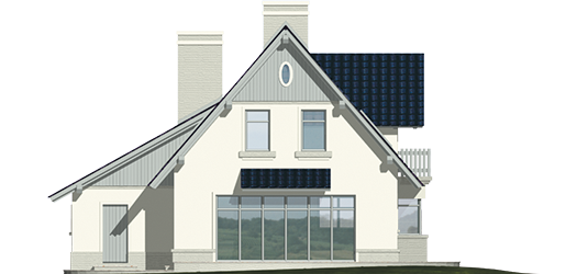 Joli G1 - Projekt domu Jola G1 - elewacja tylna