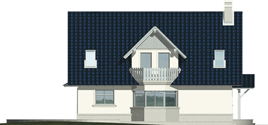 Joli G1 - Projekt domu Jola G1 - elewacja lewa