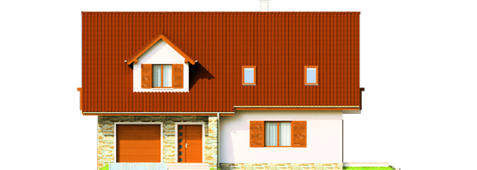 Anulla II - Projekt domu Anulka II G1 - elewacja frontowa