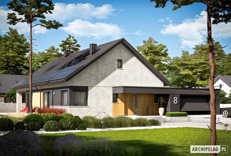 Projekt domu Daniel VII G2 - wizualizacja frontowa
