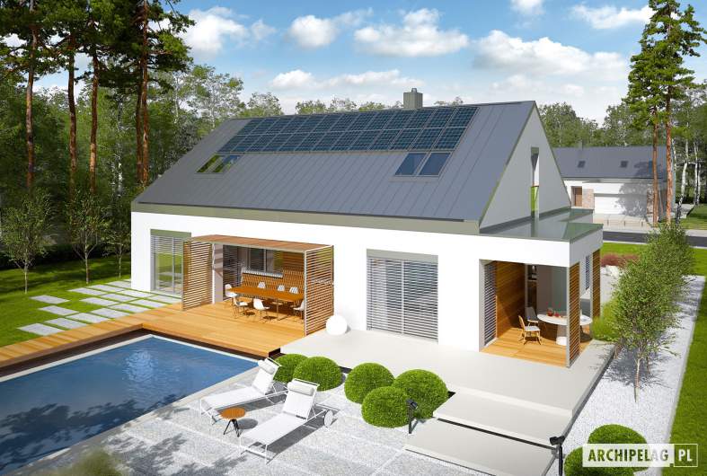 Projekt domu Magnus G2 ENERGO PLUS - widok z góry