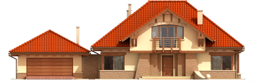 Edd G2 - Projekt domu Edek G2 - elewacja frontowa
