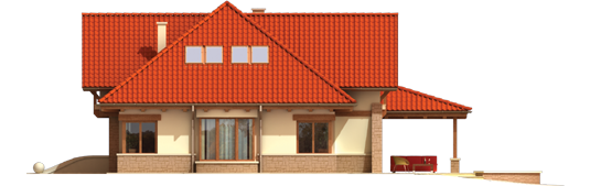 Edd G2 - Projekt domu Edek G2 - elewacja lewa