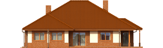 Marius G2 - Projekty domów ARCHIPELAG - Mariusz G2 - elewacja tylna