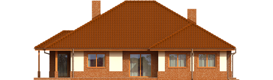 Marius G2 - Projekty domów ARCHIPELAG - Mariusz G2 - elewacja tylna