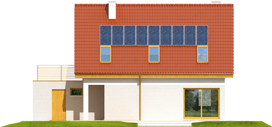Tim II G1 - Projekty domów ARCHIPELAG - Tim II G1 - elewacja tylna