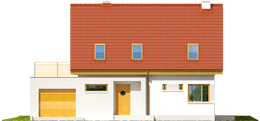 Tim II G1 - Projekty domów ARCHIPELAG - Tim II G1 - elewacja frontowa