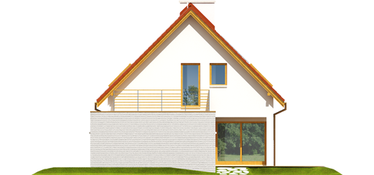 Tim II G1 - Projekty domów ARCHIPELAG - Tim II G1 - elewacja prawa