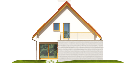 Tim II G1 - Projekty domów ARCHIPELAG - Tim II G1 - elewacja prawa