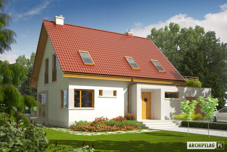 Projekt domu Tim II G1 - Projekty domów ARCHIPELAG - Tim II G1 - wizualizacja frontowa