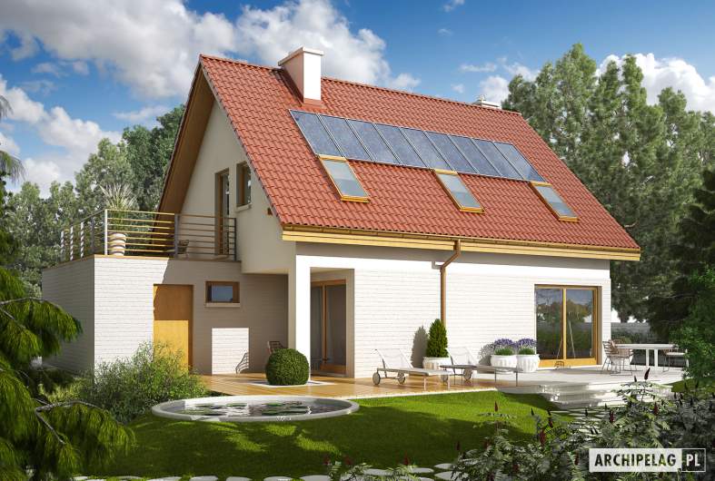 Projekt domu Tim II G1 - Projekty domów ARCHIPELAG - Tim II G1 - wizualizacja ogrodowa