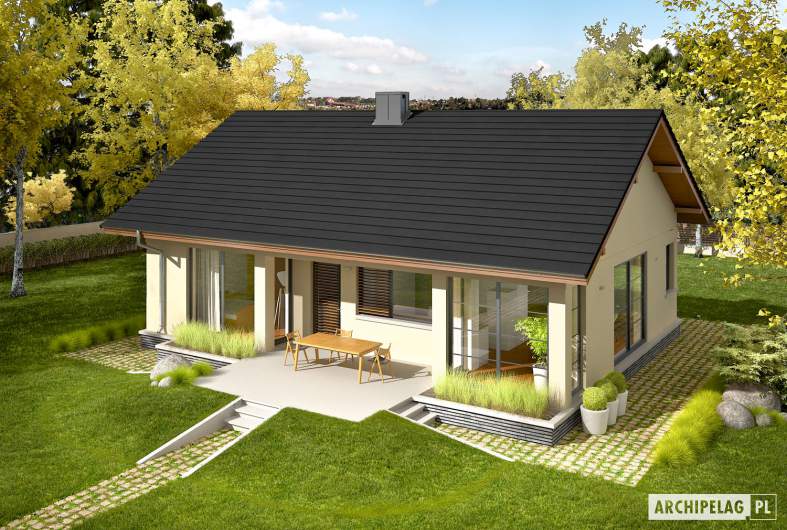 Projekt domu Karmela III ECONOMIC - widok z góry