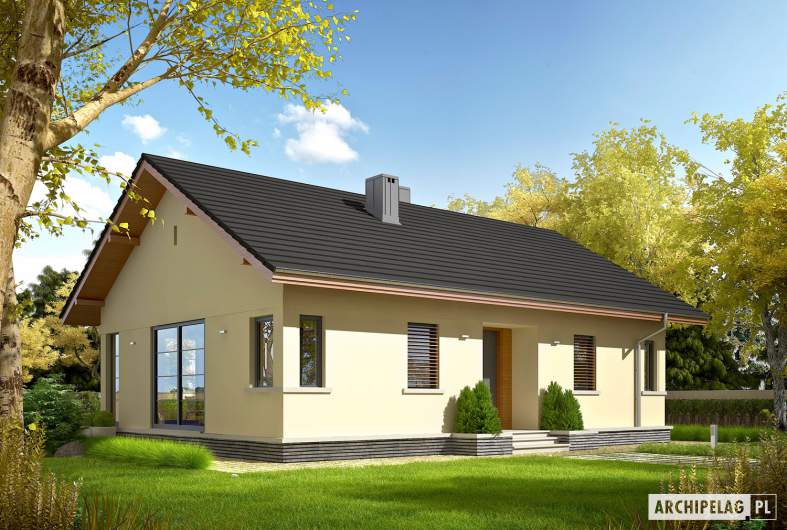 Projekt domu Karmela III ECONOMIC - wizualizacja frontowa