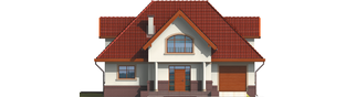 Projekt domu Ofelia G1 - elewacja frontowa