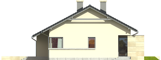 Tori G1 - Projekty domów ARCHIPELAG - Tori G1 - elewacja prawa