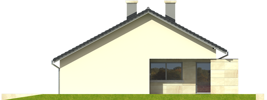 Tori G1 - Projekty domów ARCHIPELAG - Tori G1 - elewacja lewa