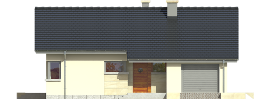 Tori G1 - Projekty domów ARCHIPELAG - Tori G1 - elewacja frontowa