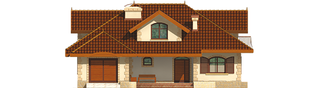 Projekt domu Marysia G1 - elewacja frontowa