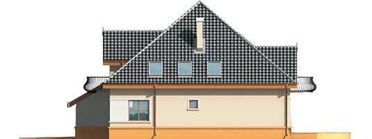 Anula G1 - Projekt domu Anula G1 - elewacja prawa