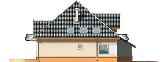 Anula G1 - Projekt domu Anula G1 - elewacja prawa